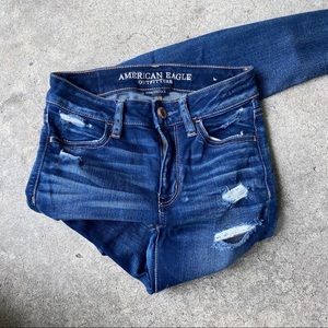 AE High Rise Jegging Crop Size 00 SHORT